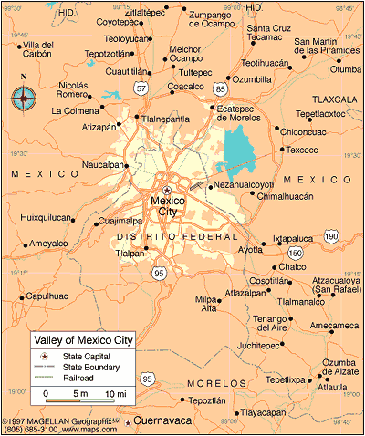 map of mexico city mexico. Mexico City map