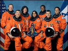The crew of the Columbia STS-107