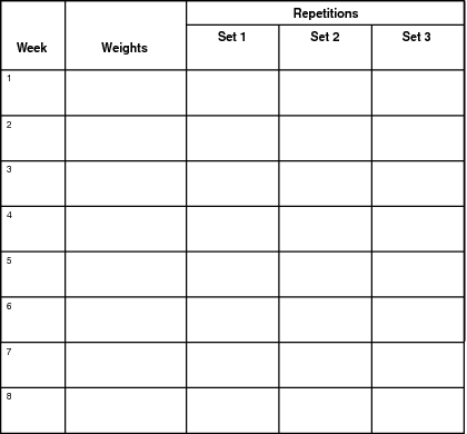 Keep track of the progress you're making on a chart similar to this one.