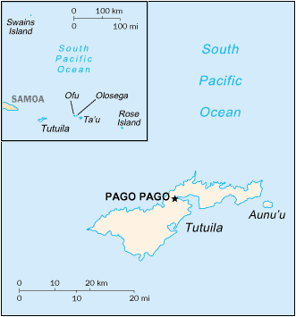 American Samoa map