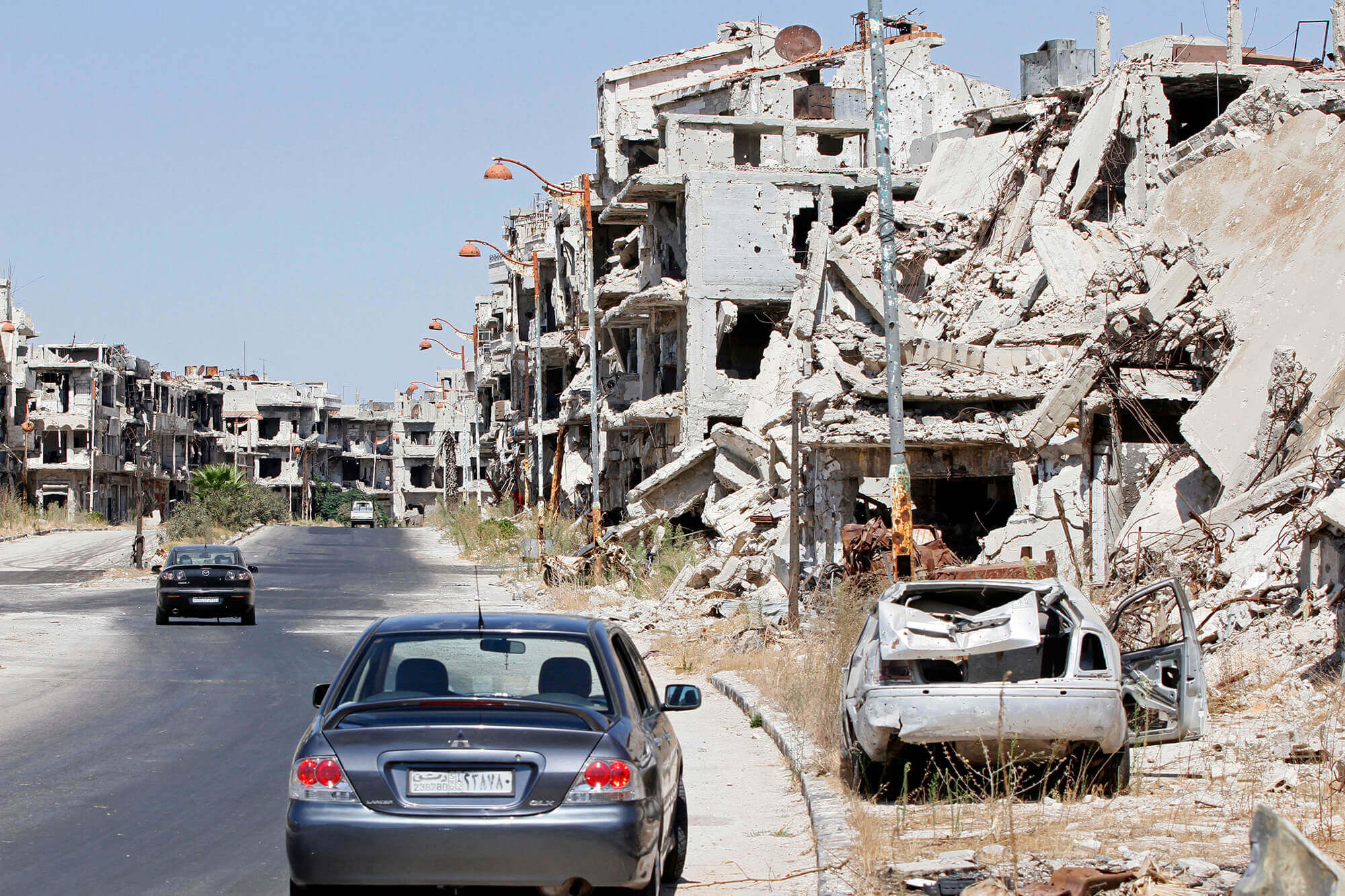 Image of Homs, Syria destroyed
