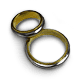 A Bride and Grooms Wedding Rings