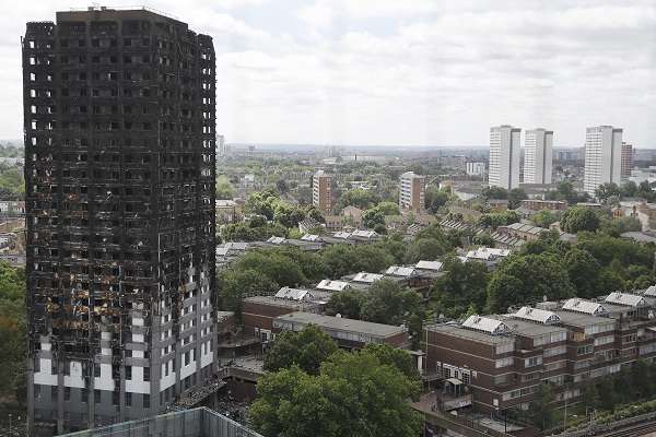 Grenfell Tower is Completely Devastated