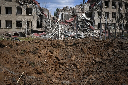 Donetsk explosion area