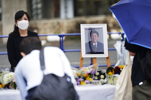 Memorial for murdered Japanese PM Abe