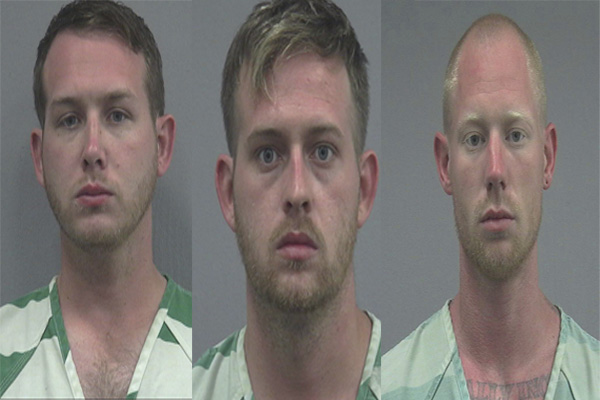 The three men charged with the shooting
