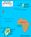 Map of São Tomé and Príncipe