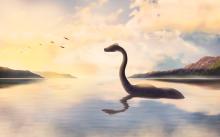 Painting of the Loch Ness monster