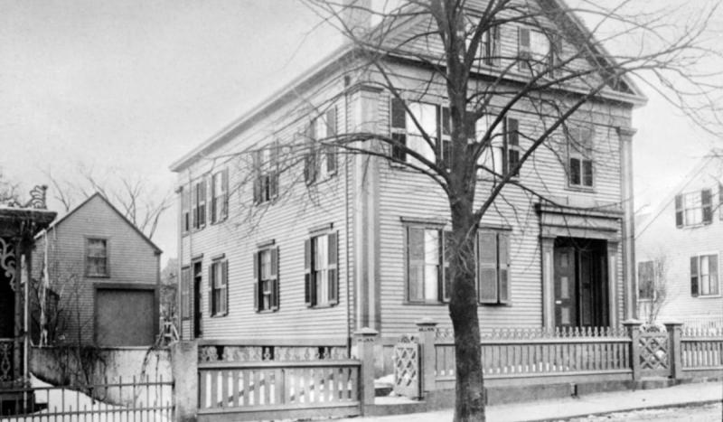 Lizzie Borden's father and stepmother were killed with an axe in Fall River, Mass.