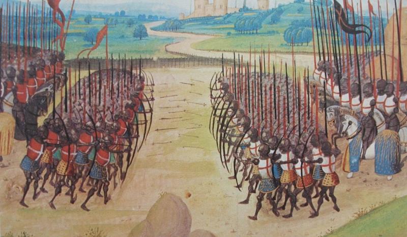 The Battle of Agincourt between England and France during the Hundred Years War took place.