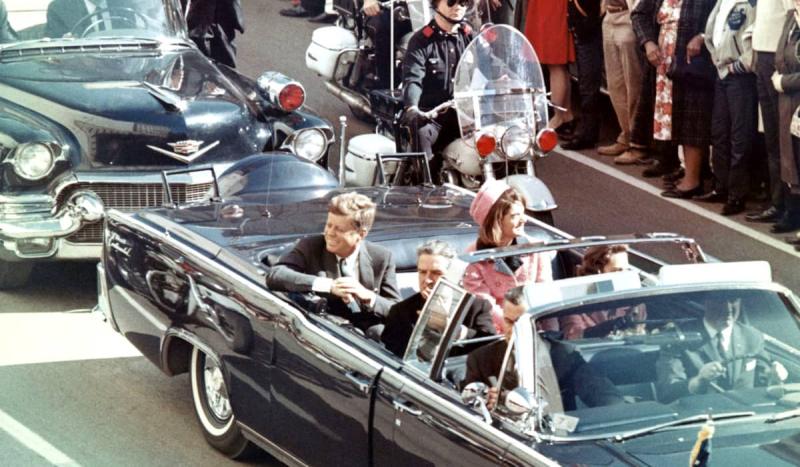 President John F. Kennedy was assassinated while riding in a motorcade in Dallas.