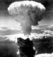 Atomic bomb exploding