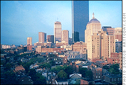 View of the Boston Skyline