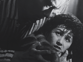 The tragically beautiful Takashi Shimura in Akira Kurosawa's Drunken Angel (1948).