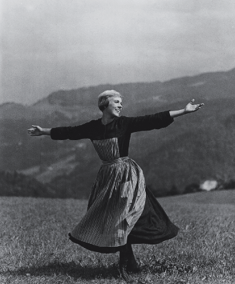 Julie Andrews in The Sound of Music.