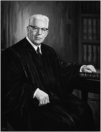 Chief Justice Earl Warren's official portrait painted by C. J. Fox.