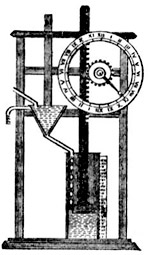 illustration of a water clock