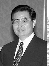 Presindent of the Peoples Republic of China Hu Jintao
