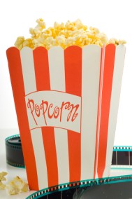Movies, Movie Reel, Popcorn