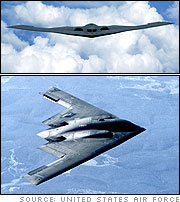 B-2 Spirit over the Pacific Ocean