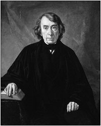 Official portrait of Chief Justice Roger Taney painted by George P. A. Healy.
