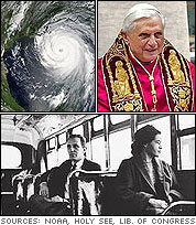 Current Events 2005: Hurricane Katrina, Pope Benedict XVI, Rosa Parks