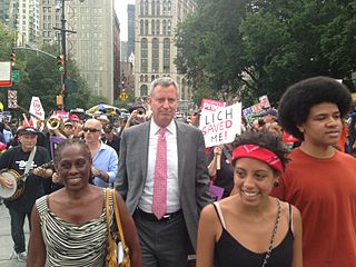 Mayor Bill de Blasio and family