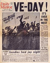 The London Daily Mirror, May, 8, 1945