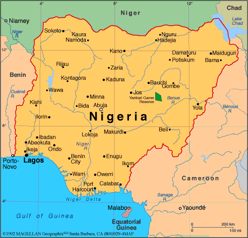 Nigeria Map | Infoplease