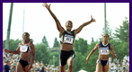 Marion Jones winning the 100 meter dash on July 15, 2000; Source/AP Photos