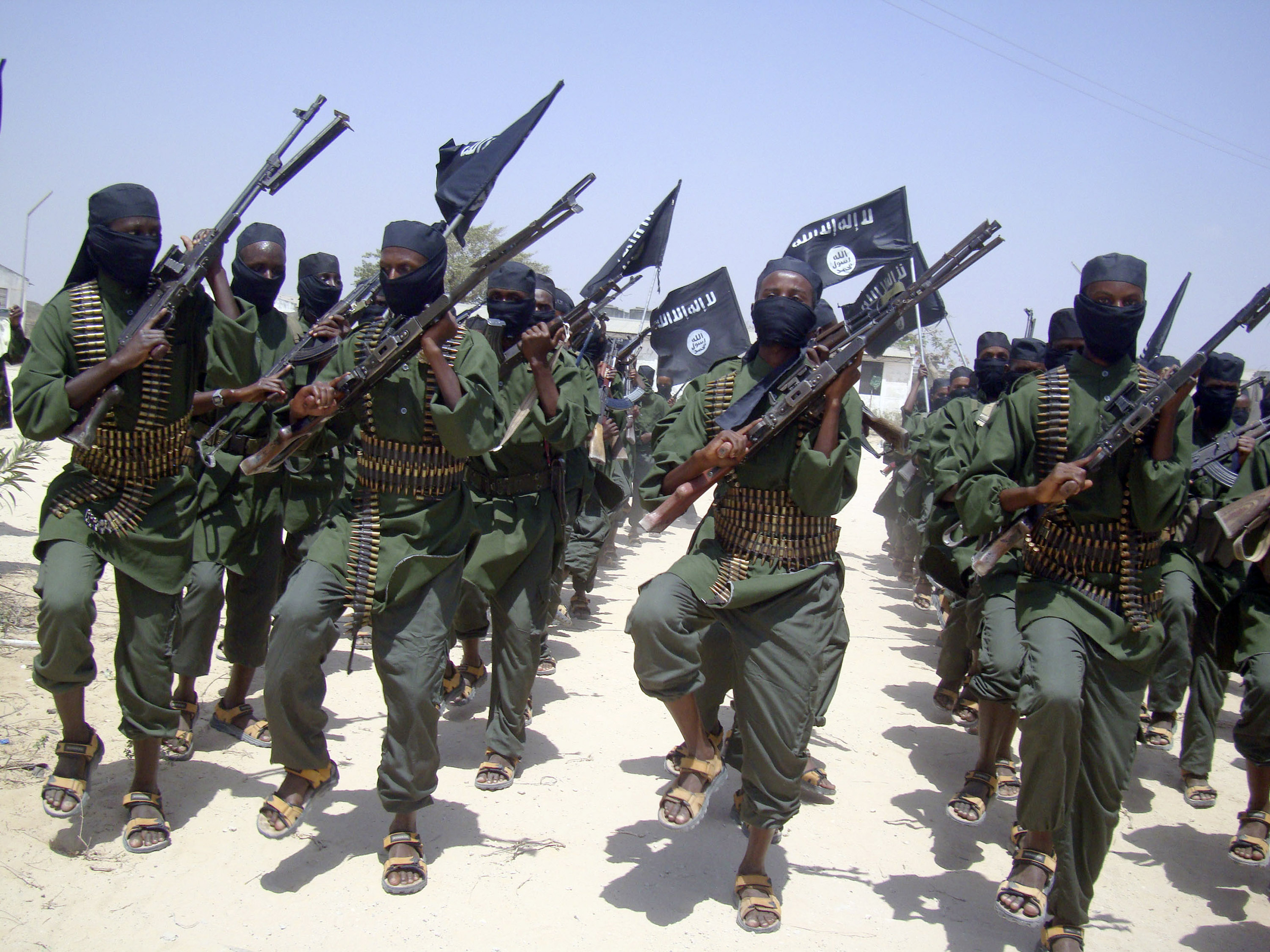 al-Shabab militants in somalia