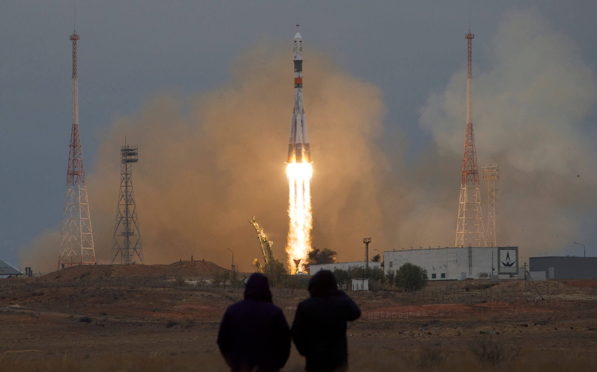 Image of Soyuz MS-2 taking off