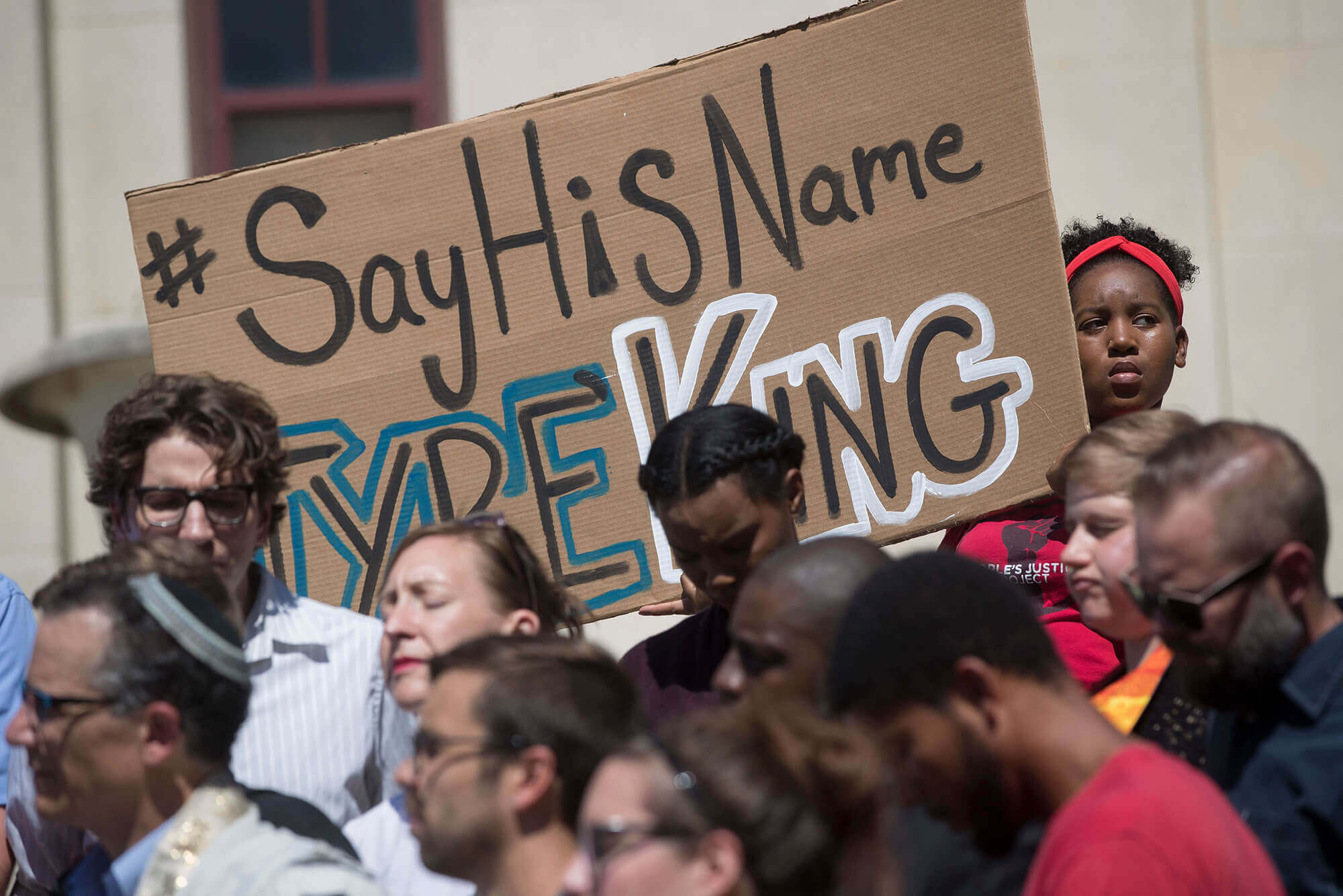 Image of Black Lives Matter protest for Tyre King