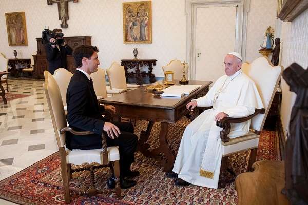 Prime Minister Trudeau Speaks With Pope Francis
