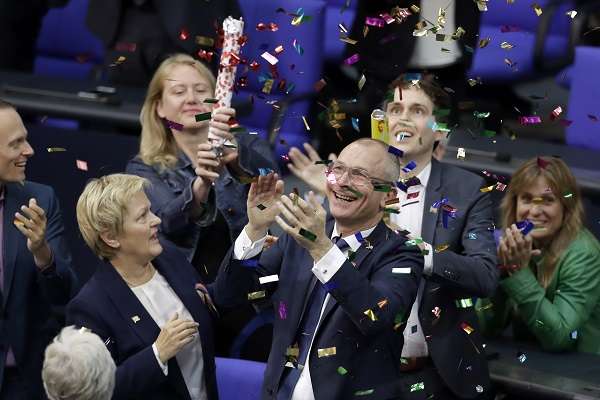 German Ministers Celebrate the Vote