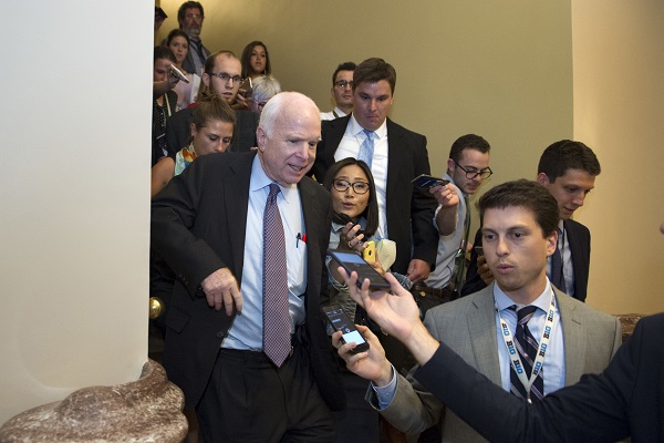 Senator McCain Leaves the Floor