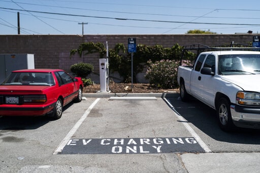 CA electric charging vehicle space