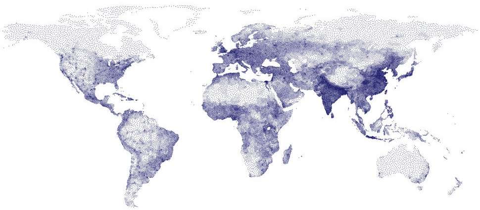 World Population Statistics Map
