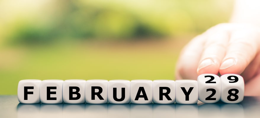 Date turns into February leap year