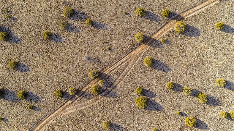 Desert roadway