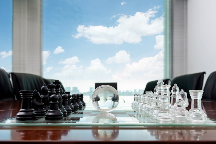 Global chess board