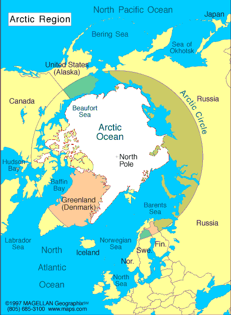 map of the arctic circle The Arctic Atlas Maps And Online Resources map of the arctic circle