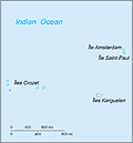 Map of Southern and Antarctic Lands
