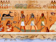 Ancient Egyptian mural