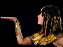 Cleopatra on a black background