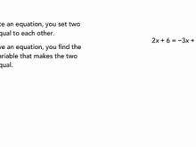 How to Solve an Equation With Variable Terms