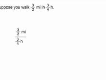 Write Rates as Fractions to Find Unit Rate Through Dividing