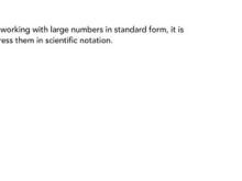 How to Express Large Numbers in Scientific Notation and Rewrite in Standard Form 