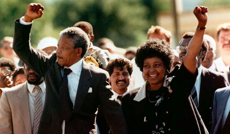 South African resistance leader, Nelson Mandela, was released from prison after more than 27 years.