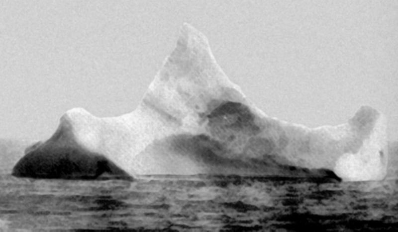 Titanic sank off the coast of Newfoundland on its maiden voyage after it struck an iceberg.